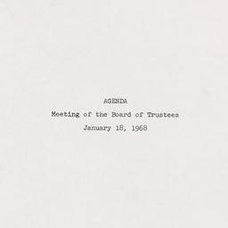 Meeting of the Board of Tru...