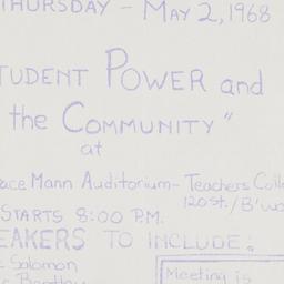 Teach-in Thursday-May 2, 19...