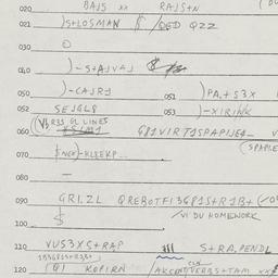 Eastern questionnaire, answ...