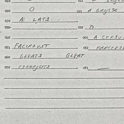 Eastern questionnaire, answ...