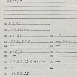 Eastern questionnaire, answ...