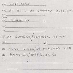 Western questionnaire, answ...