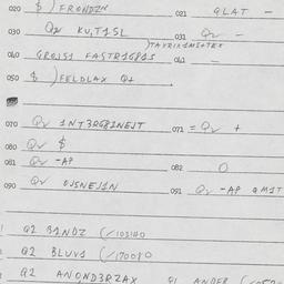 Eastern questionnaire, answ...