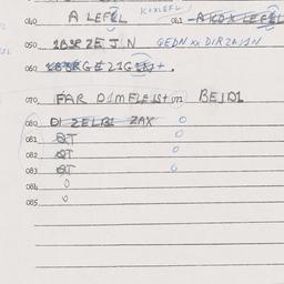 Eastern questionnaire, answ...
