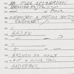 Eastern questionnaire, answ...