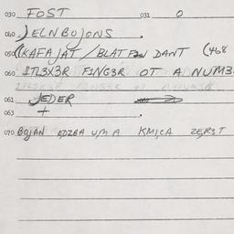 Eastern questionnaire, answ...