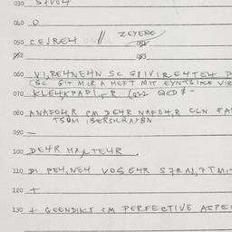 Eastern questionnaire, answ...