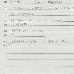 Eastern questionnaire, answ...