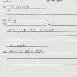 Eastern questionnaire, answ...