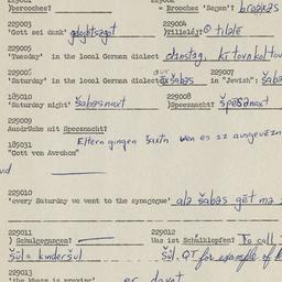 Western questionnaire, answ...