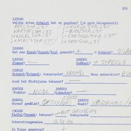 Western questionnaire, answ...