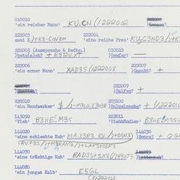 Western questionnaire, answ...
