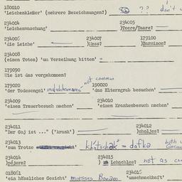 Western questionnaire, answ...