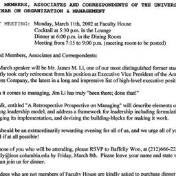 Announcements, 2002-03-11. ...