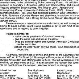 Announcements, 1996-01-25. ...
