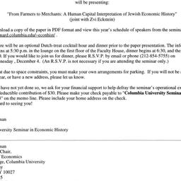 Announcements, 2002-12-05. ...