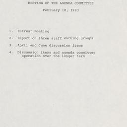 Agenda Committee