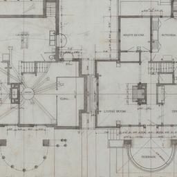 Basement, first floor plans