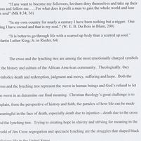 Cross and the Lynching Tree...
