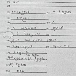Eastern questionnaire, answ...