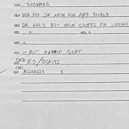 Eastern questionnaire, answ...