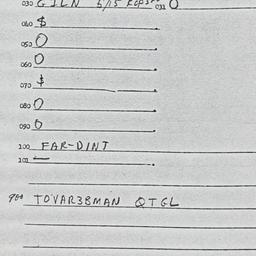 Eastern questionnaire, answ...