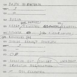 Eastern questionnaire, answ...