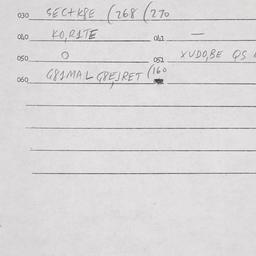 Eastern questionnaire, answ...