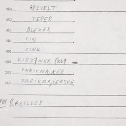 Eastern questionnaire, answ...