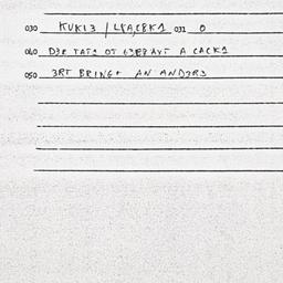 Eastern questionnaire, answ...