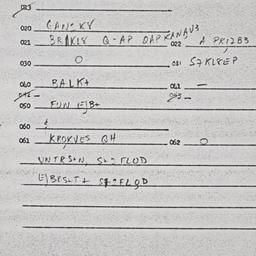 Eastern questionnaire, answ...