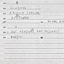 Eastern questionnaire, answ...