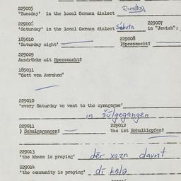 Western questionnaire, answ...