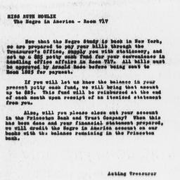 Memorandum from Carnegie Co...