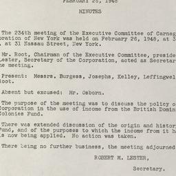 Executive Committee Meeting