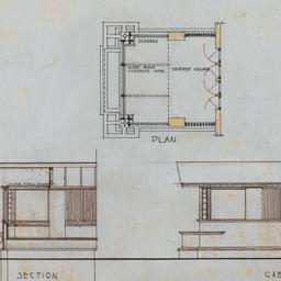 Porch plan, section, elevat...