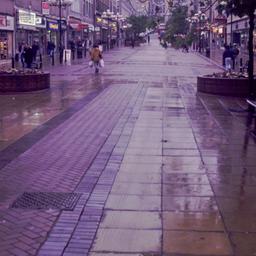 Pedestrian shopping area.