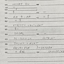 Eastern questionnaire, answ...