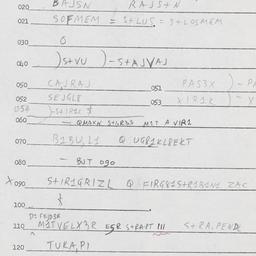 Eastern questionnaire, answ...