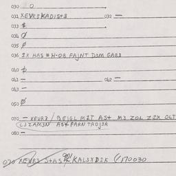 Eastern questionnaire, answ...