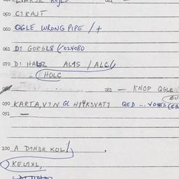 Eastern questionnaire, answ...