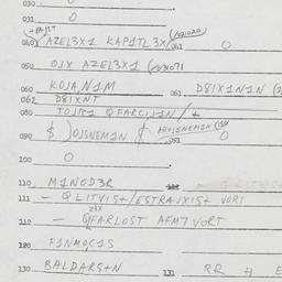 Eastern questionnaire, answ...