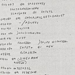 Eastern questionnaire, answ...