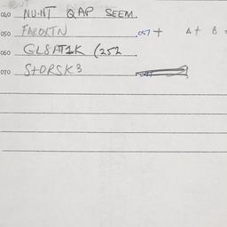 Eastern questionnaire, answ...