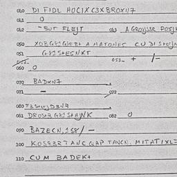 Eastern questionnaire, answ...