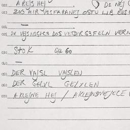 Eastern questionnaire, answ...
