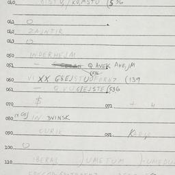 Eastern questionnaire, answ...