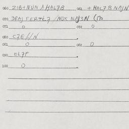 Eastern questionnaire, answ...