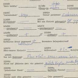 Western questionnaire, answ...