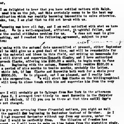Letter from Dorothy Swaine ...